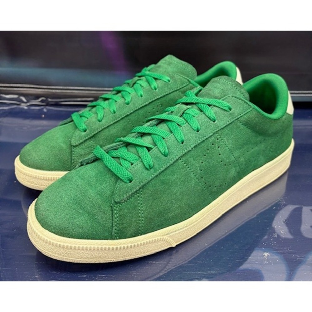 Nike Tennis Classics CS Premium Green Suede 829351-300 Mens sneakers size 11.5